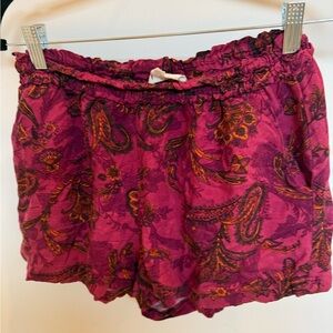 Anthropologie shorts, beautiful pattern